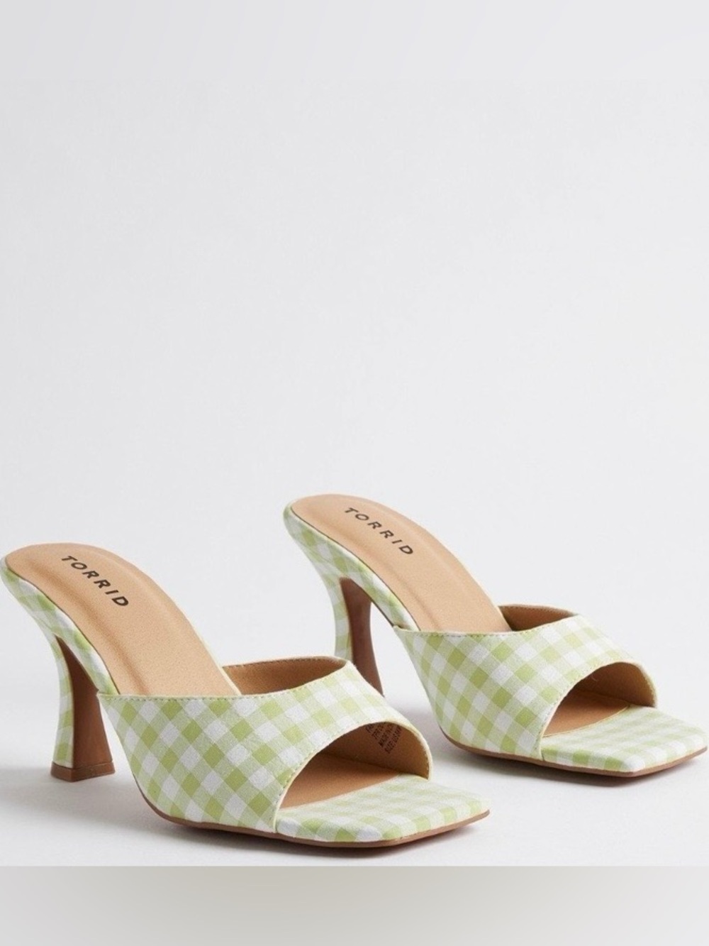 Torrid Gingham Slide Kitten Heels - Size 11WW - NWOT!